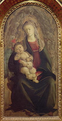 Madonna and Child in Glory (tempera on panel) (for detail see 107250) de Sandro Botticelli