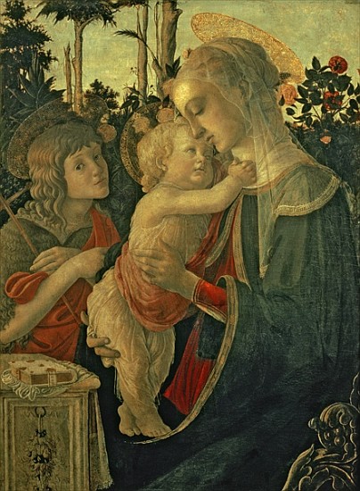 Madonna and Child with St. John the Baptist (for details see 93885, 93887) de Sandro Botticelli