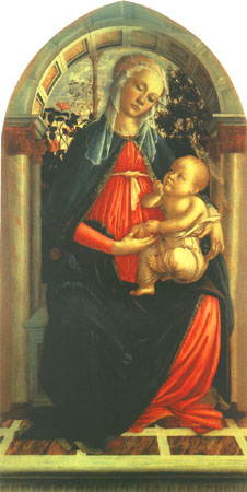 Madonna in the Rosegrove de Sandro Botticelli