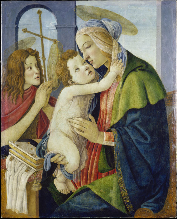 Madonna and Child with the Infant St. John de Sandro Botticelli