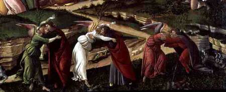 Mystic Nativity  (detail of 22825) de Sandro Botticelli