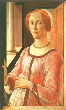 Portrait of a lady de Sandro Botticelli