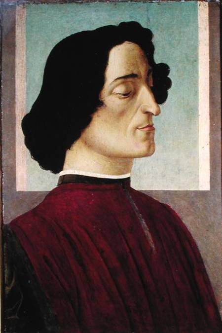 Portrait of Giuliano de' Medici (1478-1534) de Sandro Botticelli