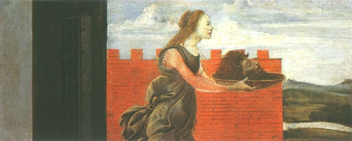 Salome with the head of Johannes of the Täufers de Sandro Botticelli