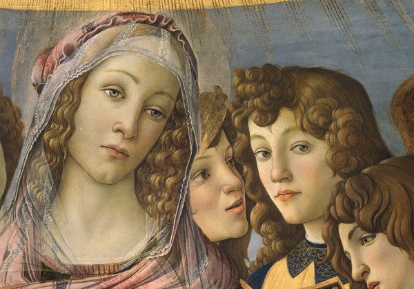 S.Botticelli, Mary and angel de Sandro Botticelli