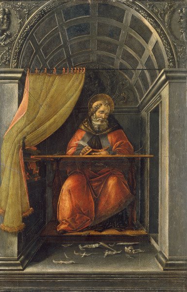 St.Augustine in the Cell / Botticelli de Sandro Botticelli