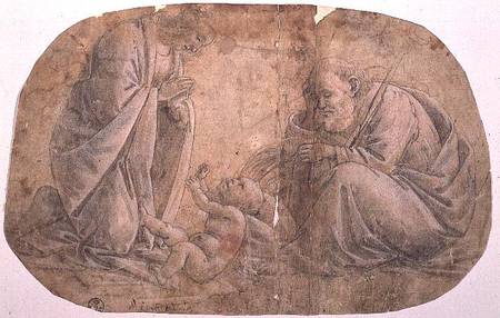 Study for the Adoration of the child de Sandro Botticelli