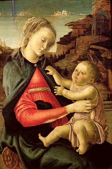 The Virgin and Child (Madonna of the Guidi da Faenza) c.1465-70 de Sandro Botticelli