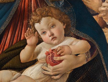 S.Botticelli, Madonna Granatapfel, Det.