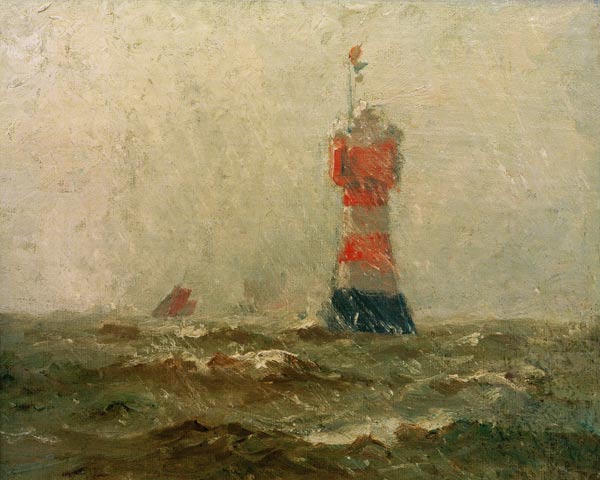 Leuchtturm 'Roter Sand' in der Wesermündung de Sandrock Leonhard