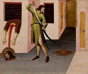 The decapitation of Johannes ' of the Täufers. de Sano di Pietro