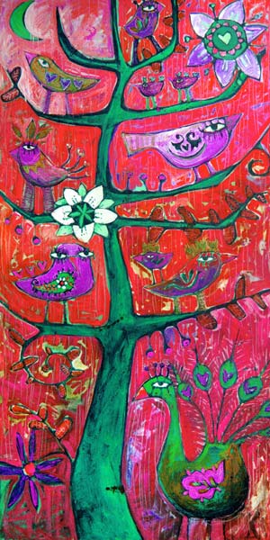 Santosha  Tree 3 (Tree Of Contentment 3) de Sara Catena