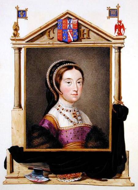 Portrait of Catherine Howard (c.1520-d.1542) 5th Queen of Henry VIII from 'Memoirs of the Court of Q de Sarah Countess of Essex