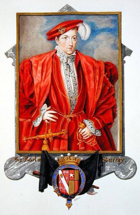 Portrait of Henry Howard (c.1517-47) Earl of Surrey from 'Memoirs of the Court of Queen Elizabeth' de Sarah Countess of Essex