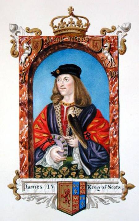 Portrait of James IV of Scotland (1473-1513) from 'Memoirs of the Court of Queen Elizabeth' de Sarah Countess of Essex