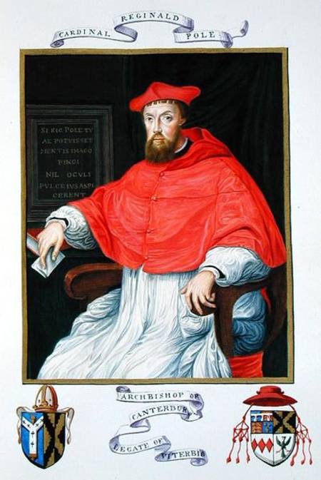 Portrait of Reginald Pole (1500-58) Archbishop of Canterbury and Legate of Viterbo from 'Memoirs fro de Sarah Countess of Essex