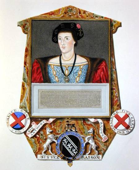 Portrait of Sir Anthony Browne (1500-48) from 'Memoirs of the Court of Queen Elizabeth' de Sarah Countess of Essex