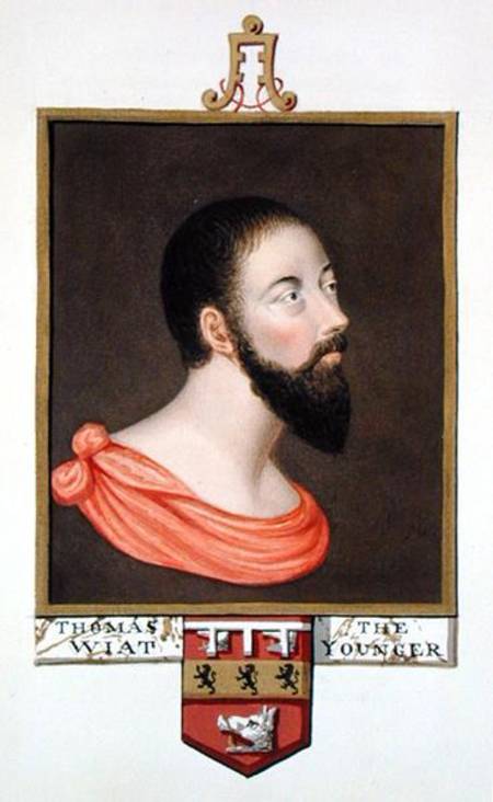 Portrait of Sir Thomas Wyatt the Younger (c.1521-54) from 'Memoirs of the Court of Queen Elizabeth' de Sarah Countess of Essex