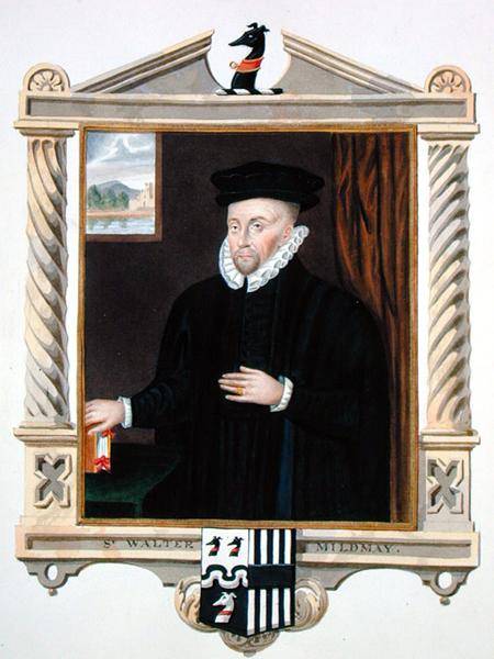 Portrait of Sir Walter Mildmay (c.1520-89) from 'Memoirs of the Court of Queen Elizabeth' after a po de Sarah Countess of Essex