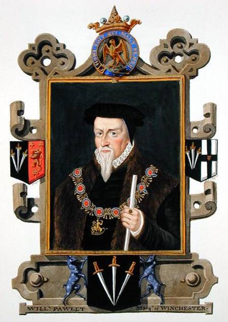 Portrait of Sir William Paulet (c.1485-1572) Marquis of Winchester from 'Memoirs of the Court of Que de Sarah Countess of Essex
