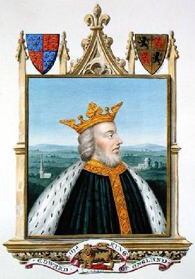 Portrait of Edward III (1312-77) King of England from 1327 from 'Memoirs of the Court of Queen Eliza