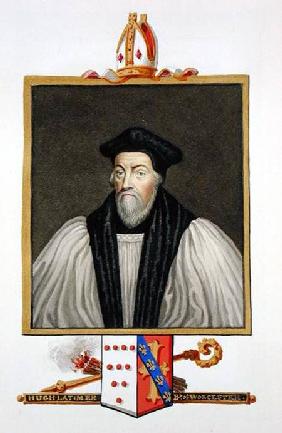 Portrait of Hugh Latimer (b.c.1486-1555) Bishop of Worcester from 'Memoirs of the Court of Queen Eli