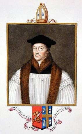 Portrait of Stephen Gardiner (c.1483-1555) Bishop of Winchester from 'Memoirs of the Court of Queen