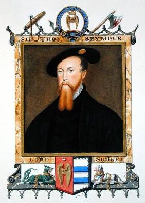 Portrait of Thomas Seymour (1508-49) 1st Baron of Sudeley from 'Memoirs of the court of Queen Elizab