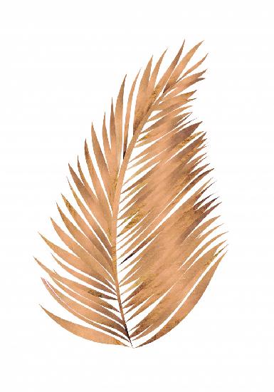 Copper gold palm leaf 6