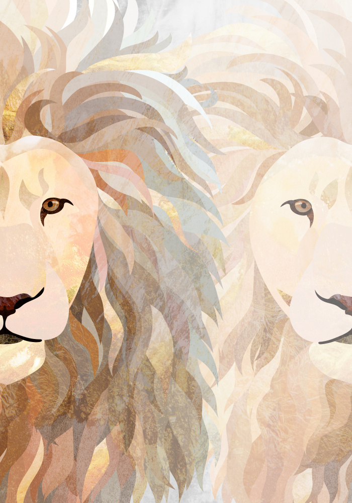 Lion half face 2 de Sarah Manovski