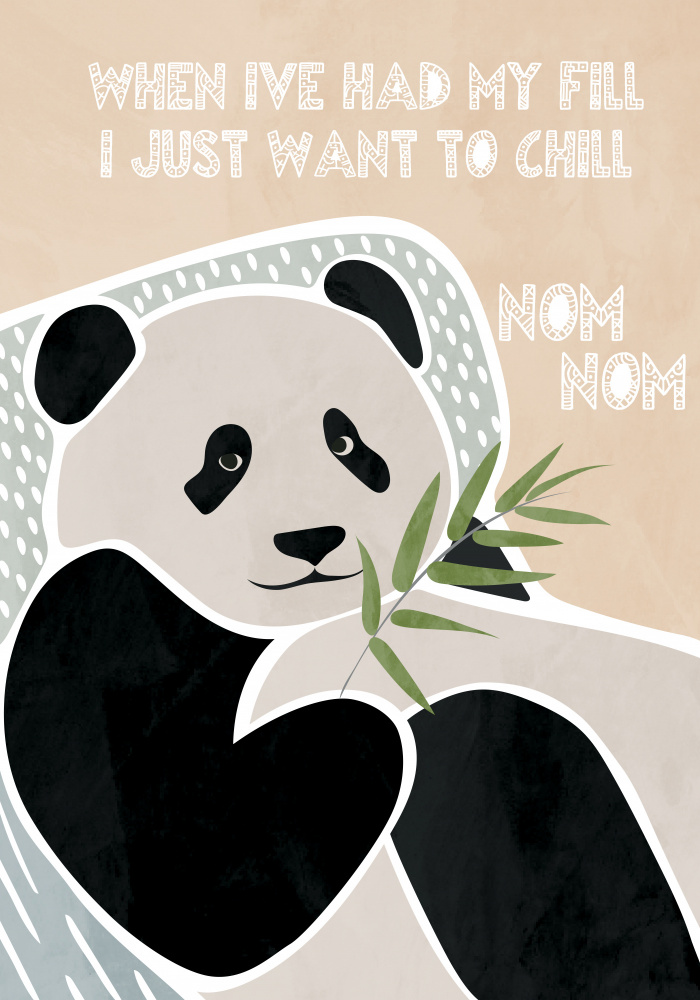 Childrens panda typography de Sarah Manovski