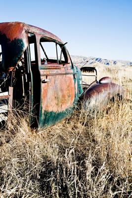 abandoned car rural Wyoming de Sascha Burkard