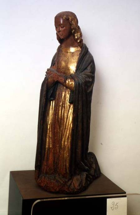 Figure of the Virgin from an Annunciation, Italian de School of Abruzzi