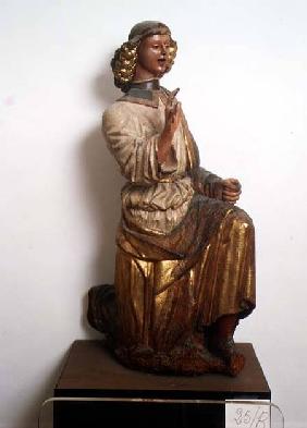 Figure of the angel Gabriel from an Annunciation, Italian