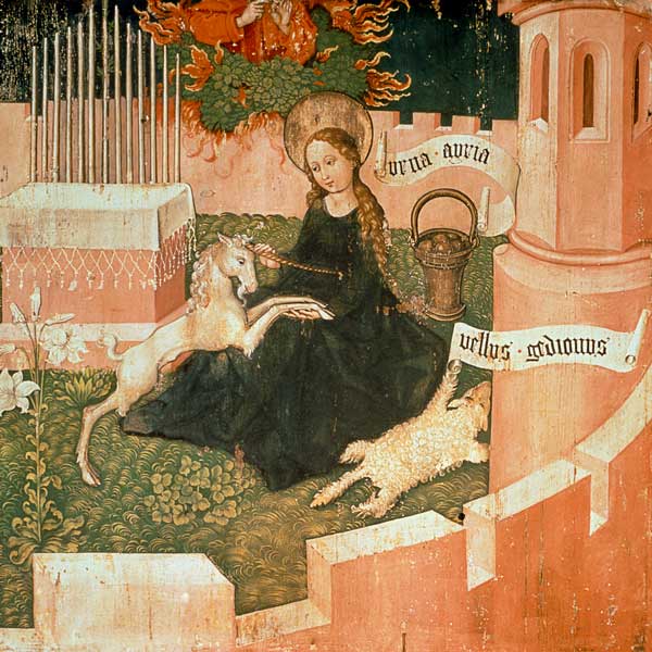 Altarpiece of the Dominicans: The Mystical Hunt, c.1470-80 (see also 67722) de (school of) Martin Schongauer