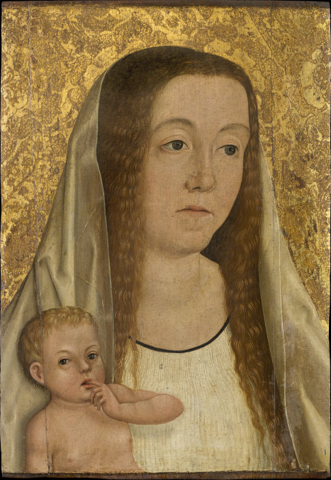 Female Saint with Child de Schwäbischer Meister um 1500