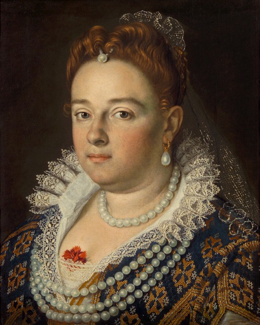 Portrait of Bianca Cappello, Second Wife of Francesco I de' Medici de Scipione Pulzone