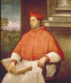 Bildnis des Kardinals Antonio Pallavicini. de Sebastiano del Piombo