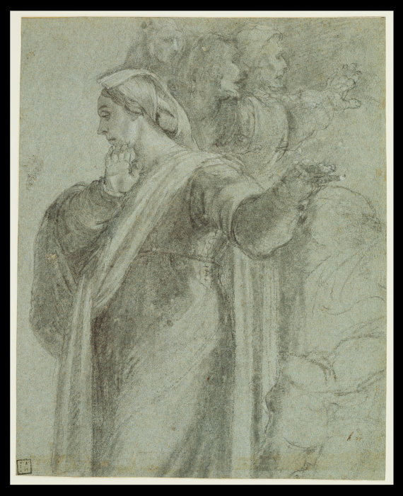 Study for the figure of Martha in "the Raising of Lazarus" de Sebastiano del Piombo