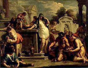 Sacrifice to Vesta. de Sebastiano Ricci
