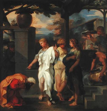 Abraham and the Three Angels de Sébastien Bourdon