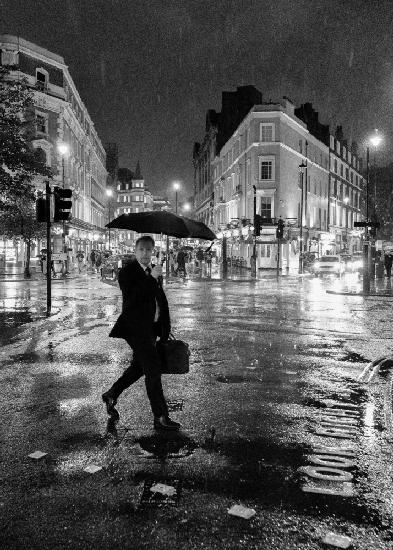 A rainy night in London