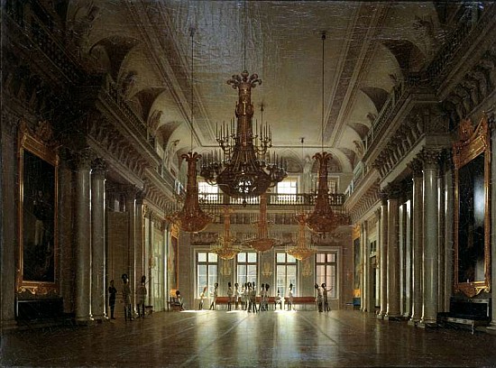 The Hall of the Field Marshal in the Winter Palace de Sergey Konstantinovich Zaryanko