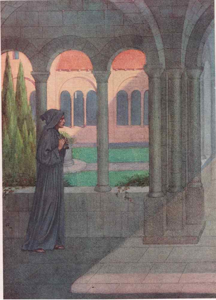 The Abbot Ernestus slowly up the wall, steals the sunshine, steals the shade de Sidney Meteyard