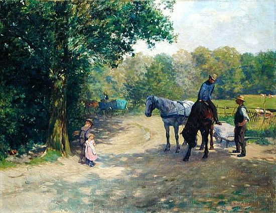 Landscape with Horse and Cart de Arthur Siebelist