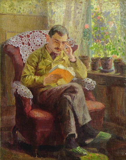 The Artists Brother Sitting by a Window de Arthur Siebelist
