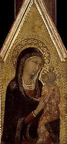 Maria with the child de Sienesisch
