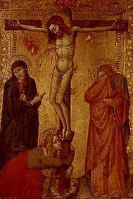 Christ at the cross with Maria, Johannes and Magda