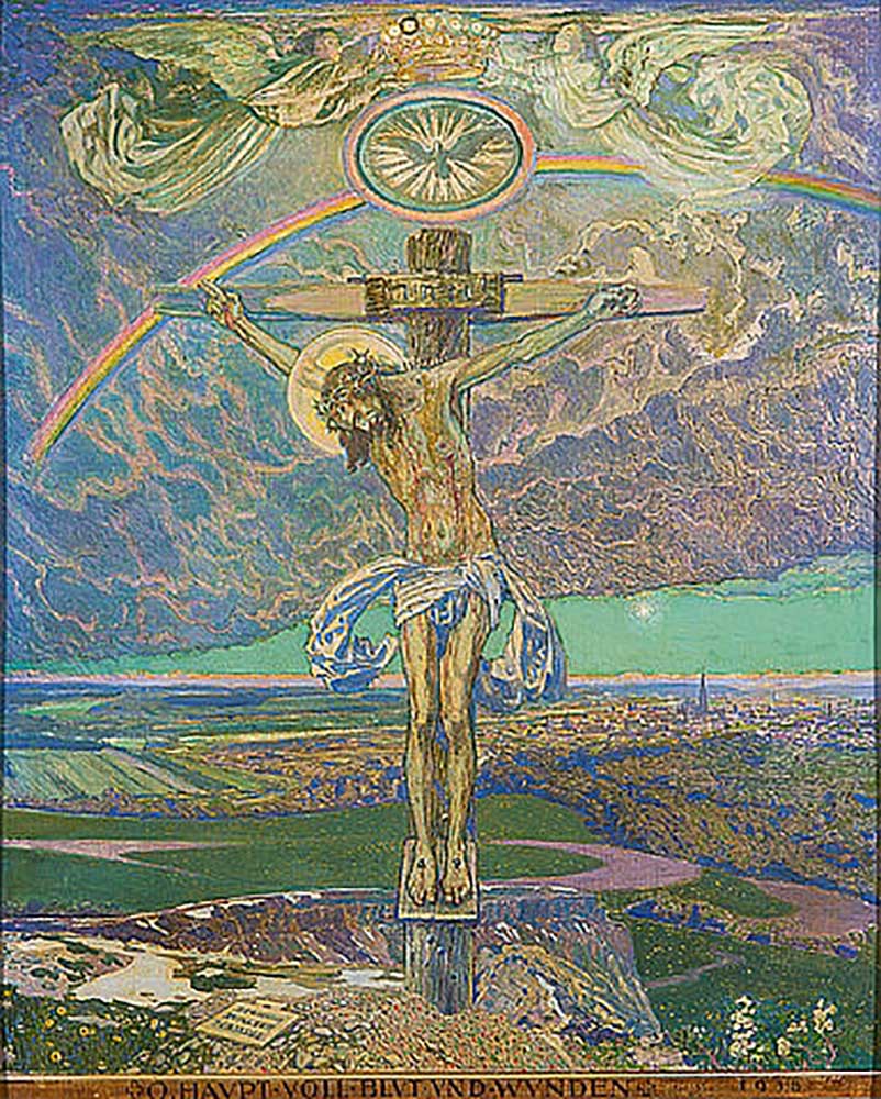 Christ on the cross de Sigmund Walter Hampel