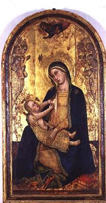 Madonna and Child (tempera on panel) de Silvestro dei Gherarducci